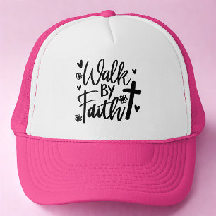 Bijbelse wandeling door Faith Trucker Hoed Pet