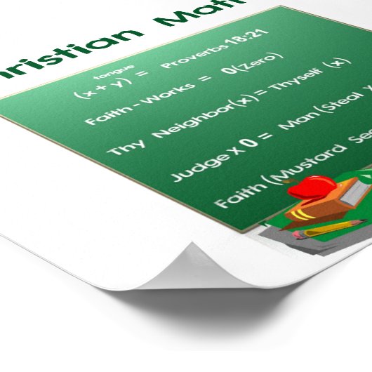 Bijbelse Wiskunde Poster (Hoek)