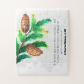 Bijbelse woorden met kerstmis Jigzaag Puzzle Legpuzzel (Verticaal)