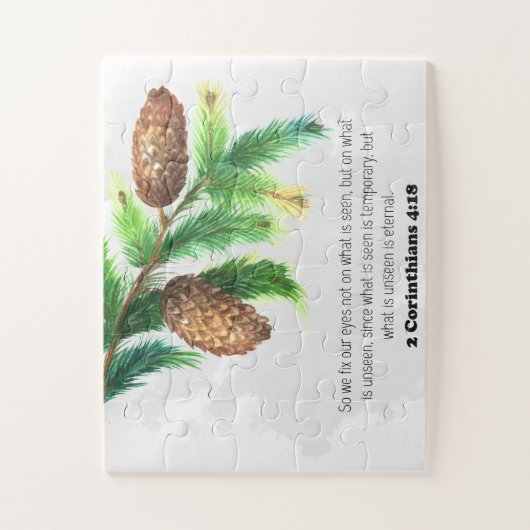 Bijbelse woorden met kerstmis Jigzaag Puzzle Legpuzzel (Verticaal)