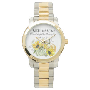 Bijbelse zonnebloem horloge
