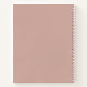 Bijbelstudie-aantekeningen – Rose Taupe-spiraalnot Notitieboek (Achterkant)