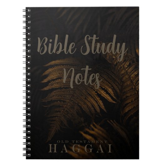 Bijbelstudie-Haggai Notitieboek (Voorkant)
