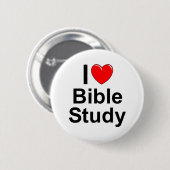 Bijbelstudie I Love (Heart) Ronde Button 5,7 Cm (Voorkant /achterkant)