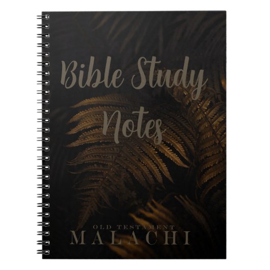 Bijbelstudie-Malachi Notitieboek (Voorkant)