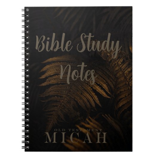 Bijbelstudie-Micha Notitieboek (Voorkant)