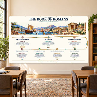 Bijbelstudie Muurkaart Romeinen 120x72 Spandoek