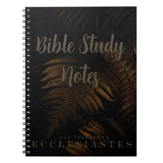 Bijbelstudie-Prediker Notitieboek (Voorkant)