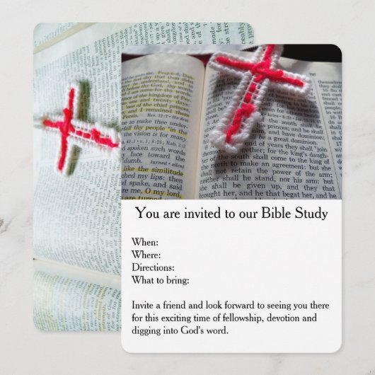 Bijbelstudie Uitnodiging (Voorkant / Achterkant)