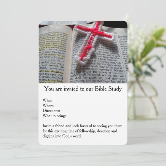 Bijbelstudie Uitnodiging (Staand voorkant)