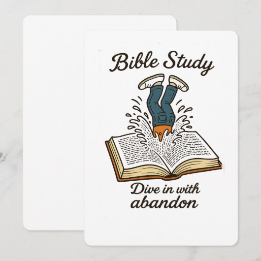 Bijbelstudie uitnodiging (Voorkant / Achterkant)