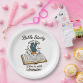 Bijbelstudie uitnodiging papieren bordje (Feest)