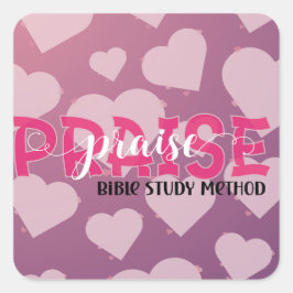 Bijbelstudie Vierkante Sticker