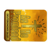 Bijbelstudie zoals Hij beloofde Deuteronomium 26:1 Magneet (Horizontaal)