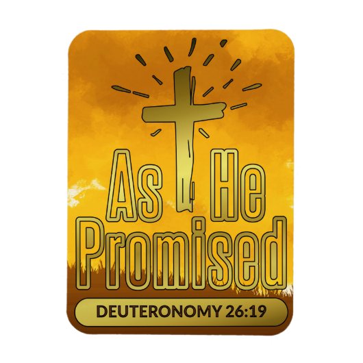 Bijbelstudie zoals Hij beloofde Deuteronomium 26:1 Magneet (Verticaal)