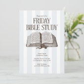 Bijbelstudiekerk op vrijdag kaart (Staand voorkant)