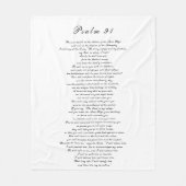 Bijbeltekst Bijbeltekst modern - zwart-witscripts Fleece Deken (Voorkant)