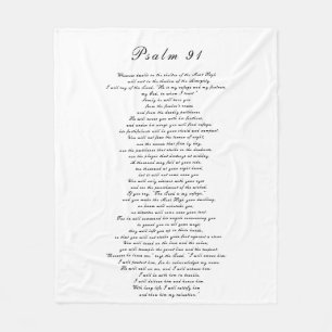 Bijbeltekst Bijbeltekst modern - zwart-witscripts Fleece Deken