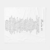 Bijbeltekst Bijbeltekst modern - zwart-witscripts Fleece Deken (Voorkant (Horizontaal))