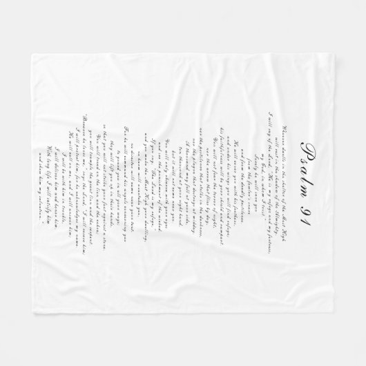 Bijbeltekst Bijbeltekst modern - zwart-witscripts Fleece Deken (Voorkant (Horizontaal))