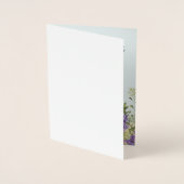 Bijbeltekst bloemkaarten met persoonlijke boodscha folie kaarten (Voorkant)