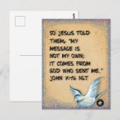Bijbeltekst geheugenkaart formaat ansichtkaart Joh Briefkaart (Voorkant / Achterkant)