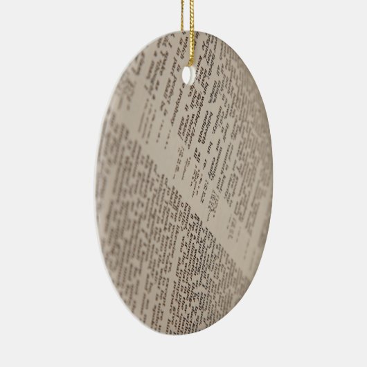 Bijbeltekst Keramisch Ornament (Rechts)