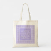 Bijbeltekst Kunst Tote Bag (Achterkant)