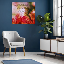 Bijbeltekst Kunstprint van Gods Plan Canvas Afdruk