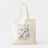 Bijbeltekst met schelpen tote bag (Achterkant)