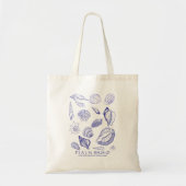 Bijbeltekst met schelpen tote bag (Voorkant)