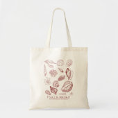 Bijbeltekst met schelpen tote bag (Voorkant)