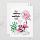 Bijbeltekst met waterverf illustraties briefkaart (Voorkant / Achterkant)