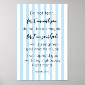 Bijbeltekst Muurkunst, Jesaja 41:10 Poster (Voorkant)