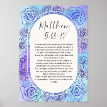 Bijbeltekst Muurkunst Matthew