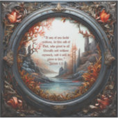 Bijbeltekst op maat gemaakte vinyl sticker (Voorkant)