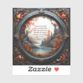 Bijbeltekst op maat gemaakte vinyl sticker (Vel)