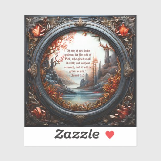 Bijbeltekst op maat gemaakte vinyl sticker (Vel)