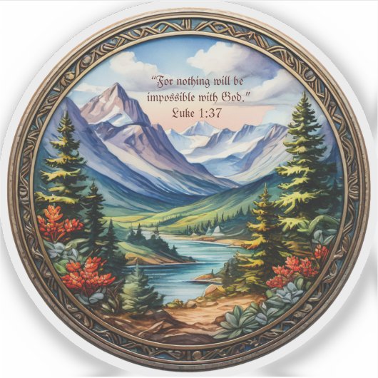 Bijbeltekst op maat gesneden vinyl sticker (Voorkant)