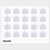 Bijbeltekst zeeschelp ronde sticker (Vel)