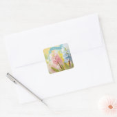 Bijbelteksten Moederdag, Hyacint Flowers Vierkante Sticker (Envelop)
