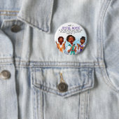 Bijbelteksten van Afro-Amerikaanse zangers Ronde Button 5,7 Cm (In situ)