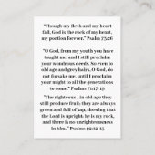 Bijbelteksten voor senioren visitekaartje (Achterkant)