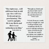 Bijbelteksten voor senioren visitekaartje (Binnenkant ongevouwen)