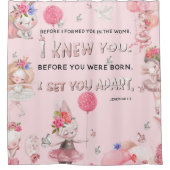 Bijbeltekstpatroon douchegordijn (Voorkant)