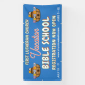 Bijbelvakantieschool met de ark van Noach Spandoek (Verticaal)