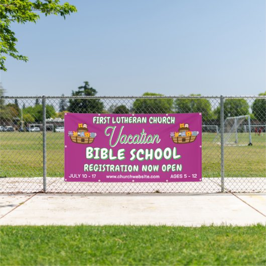 Bijbelvakantieschool met de ark van Noach Spandoek (Insitu)