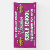 Bijbelvakantieschool met de ark van Noach Spandoek (Verticaal)