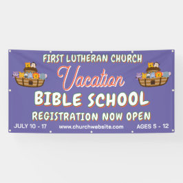 Bijbelvakantieschool met de ark van Noach Spandoek