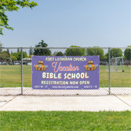 Bijbelvakantieschool met de ark van Noach Spandoek